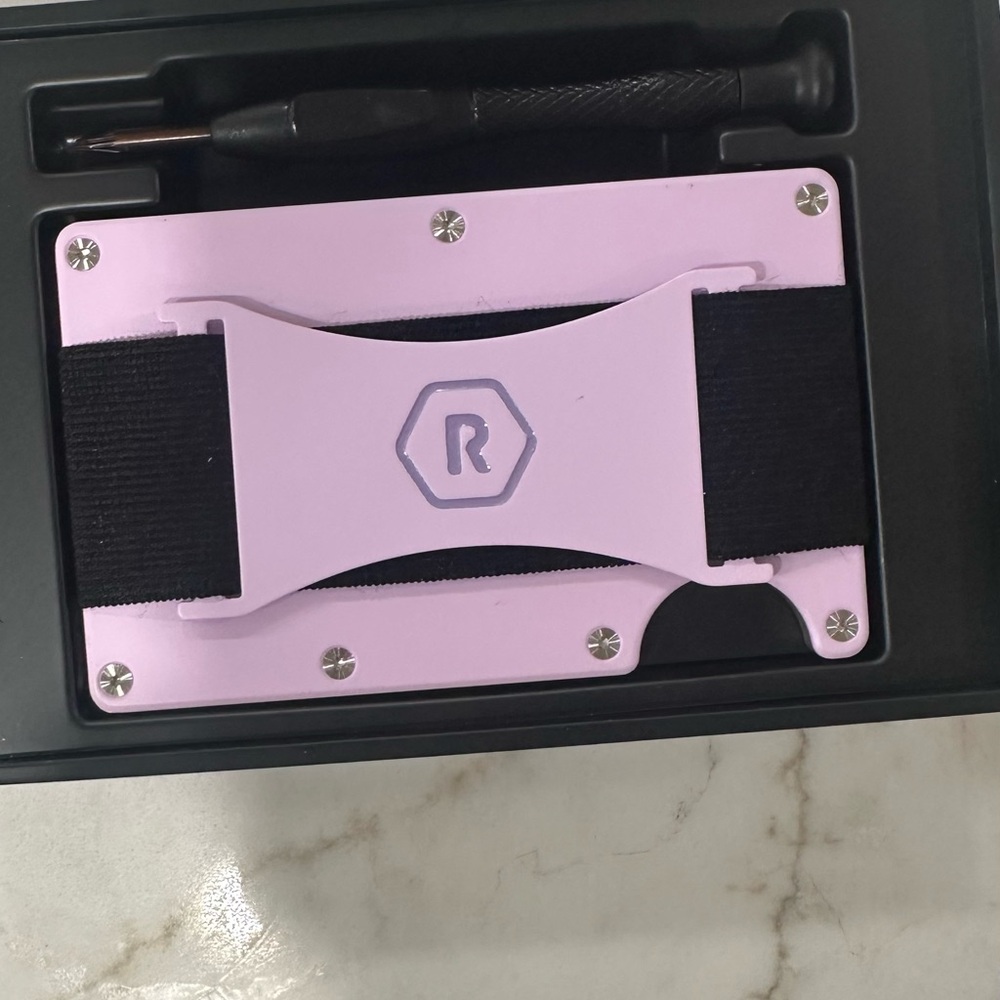 R Brand Purple Money Clip